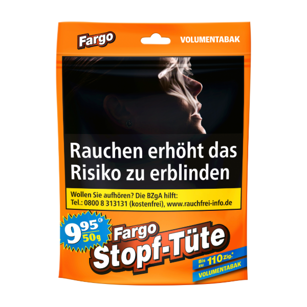 Fargo Stopftüte Volumentabak Zip Bag 1 x 50g Tabak